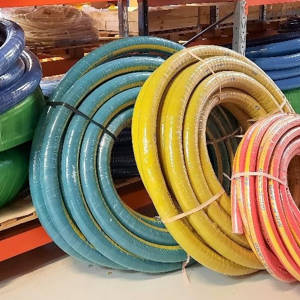 Color Coded Hoses In Warehouse