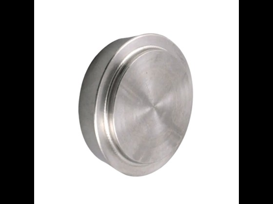 Robust DIN blindskive i rustfrit stål sikrer hygiejnisk og sikker aflukning af fittings. Perfekt til krævende procesmiljøer. Bestil online i dag.