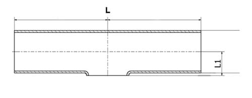 T-stykke, kort gren, DIN