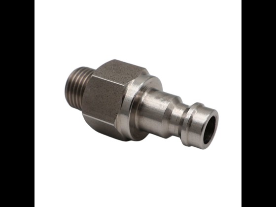 Rustfri AG MINI-koblingsnippel velegnet til bl.a. tilslutning til faste installationer. Tåler op til 12 bar og +100°C. Robust og lang levetid. Bestil her!