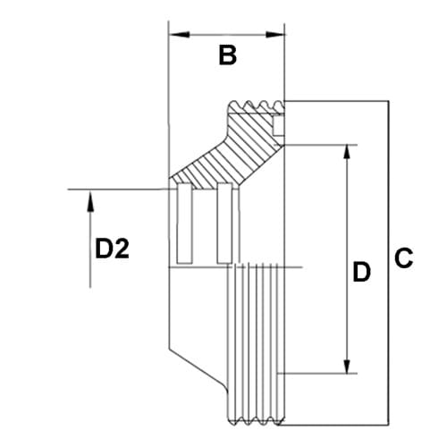 DS valsereduktionsnippel