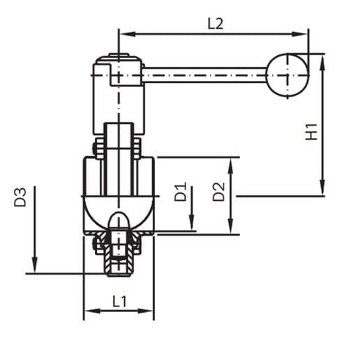 AWH-butterflyventil, ISO