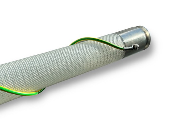 Opdag vores jordede slange, designet til at forhindre statisk elektricitet i industrielle miljøer. Ideel til sikre og pålidelige applikationer.