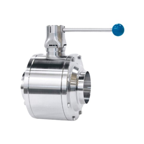 Hygiejnisk kugleventil med ISO svejseende