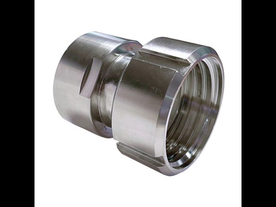 Vores rustfri IBC adapter fra SAV til RG Muffe er fremstillet i rustfrit stål AISI 316. Til specialfittings af kompromisløs industriel kvalitet. Bestil hurtigt og nemt!