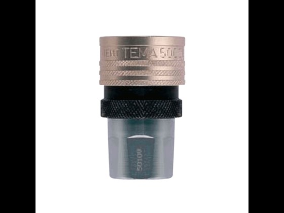 Forniklet højtrykskoblingshus til væsker, inkl. Viton-pakning. KEW-kompatibelt. Tåler 300 bar og temperatur på -30°C til +100°C. Bestil via webshop her!