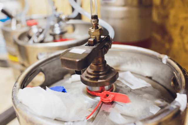 Silicone hose on keg