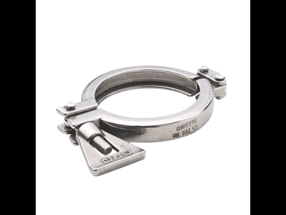 Få optimal fleksibilitet og stabilitet med vores dobbelt hængslede DIN Clamp spændering. Designet i rustfrit stål til industrielle behov. Bestil her!