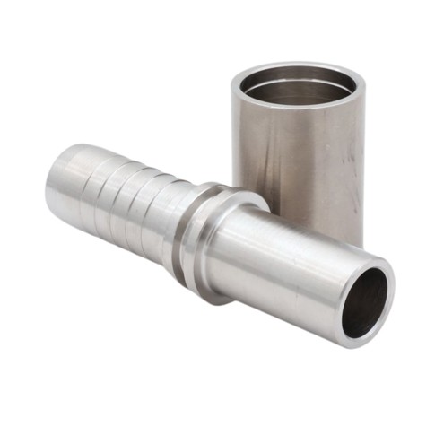 Preskobl. f. glat PTFE slange m. flet, rørende