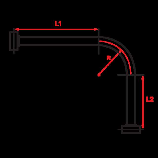 Skitse over bøjningsradius