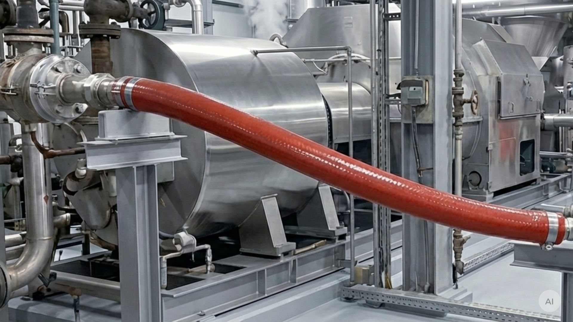 hose mounted on process plant