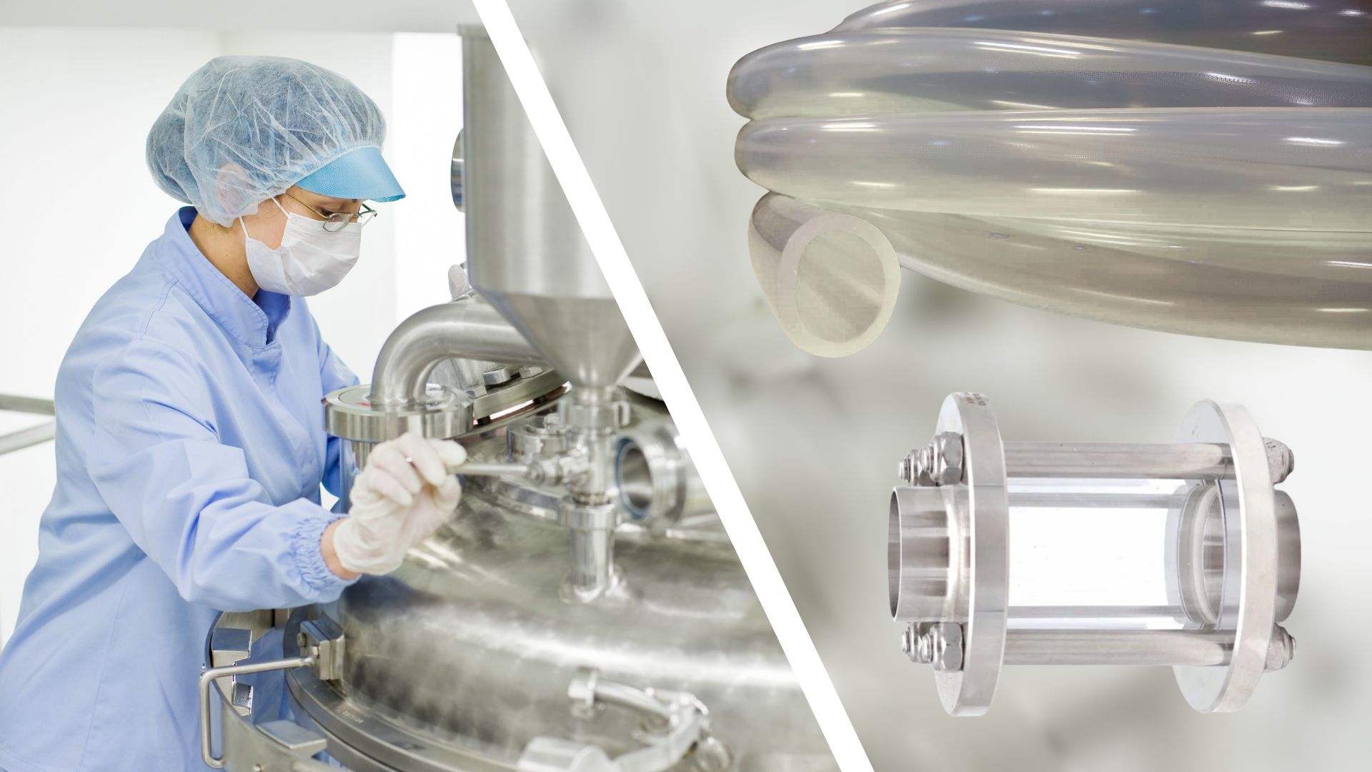 Klar til inspektion: Gennemsigtige slanger og skueglas 