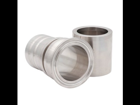 AFT Preskobling f. korrugeret PTFE slange m. flet, ISO Clamp krave