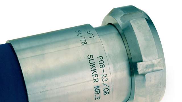 Slangekobling med batchnummer