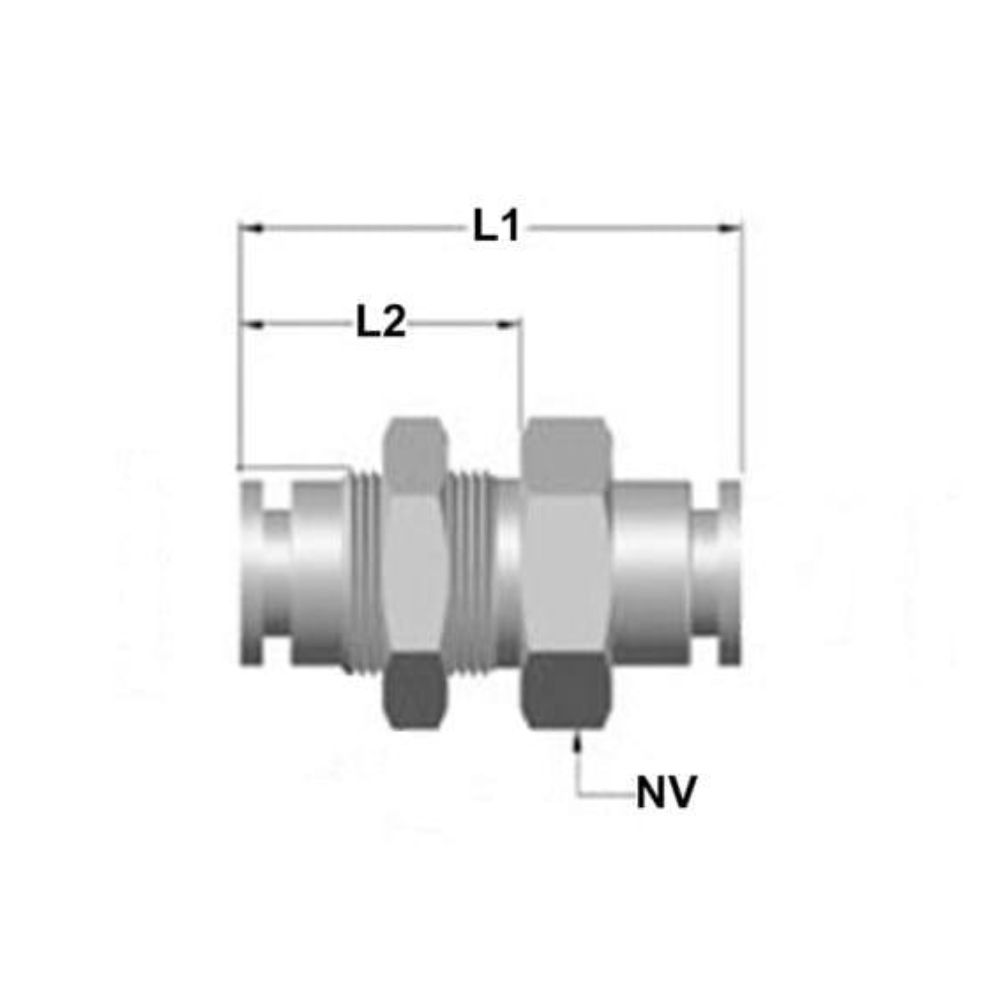 Push-in skotgennemføring