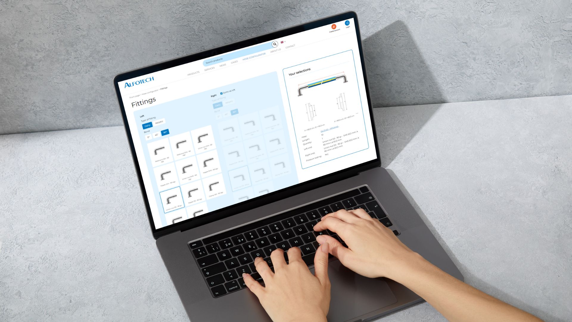 Konfigurér hurtigt & nemt din egen slange via vores intuitive slangesamler