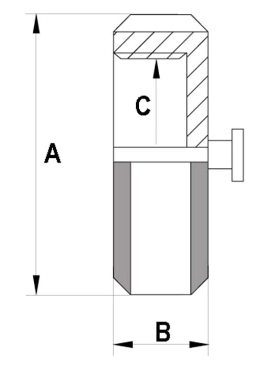 SMS slutmuffe med tap & kæde