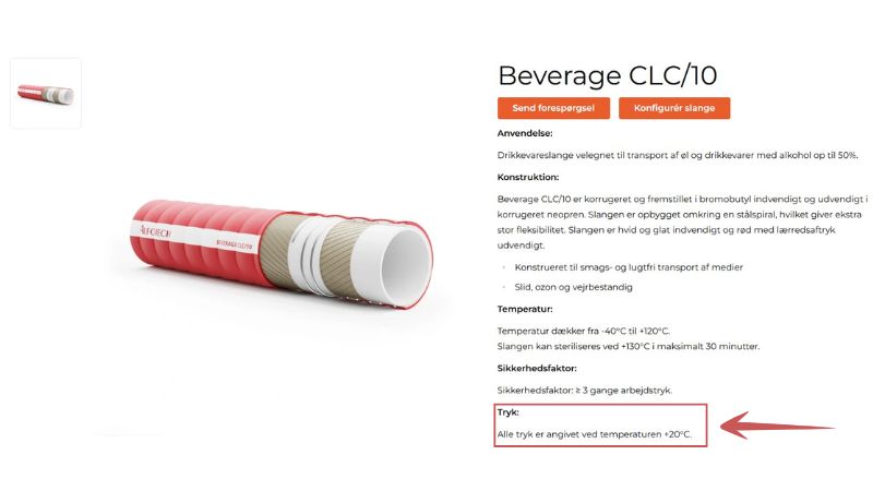 beverage clc hose