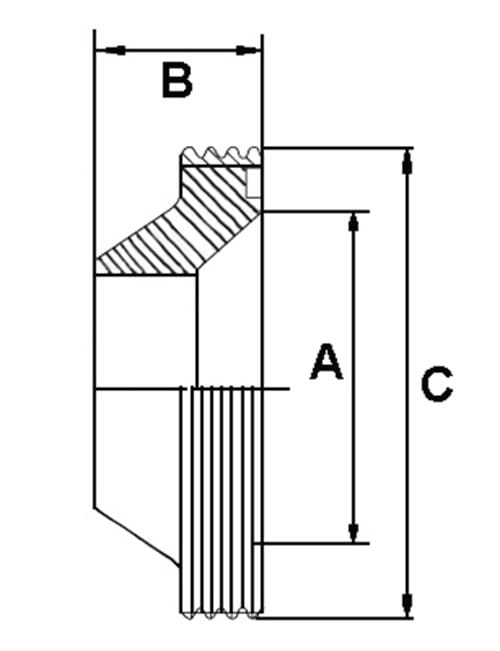 SMS svejsereduktion nippel