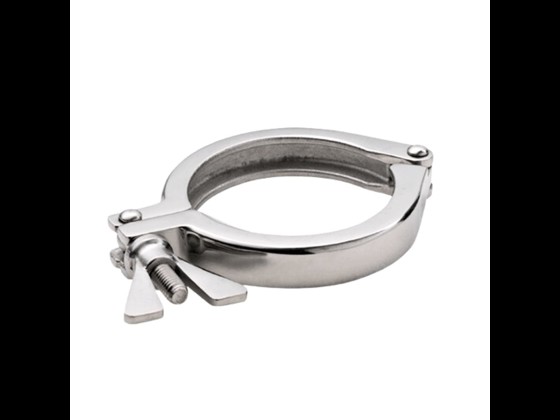 Holdbar DIN Clamp spændering til hygiejnisk brug i levnedsmiddelindustrien. Designet til nem montering og lang levetid. Bestil her!