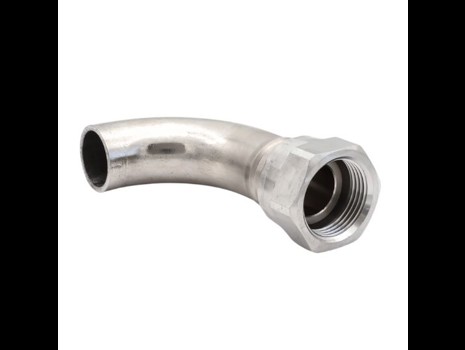 Svejsefitting til bælgslange, RG omløber, 90° bøjning