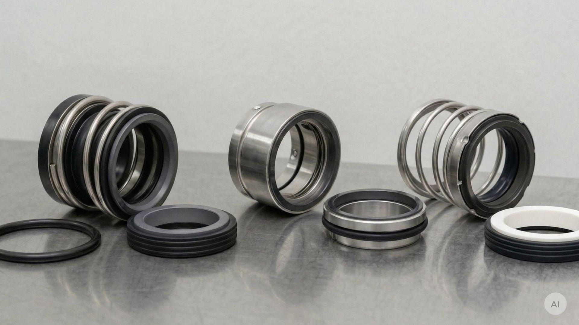 mechanical seals on a table