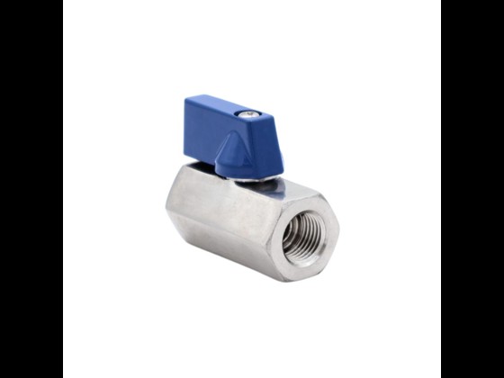 MINI kuglehane, muffe/muffe, rustfri AISI 316