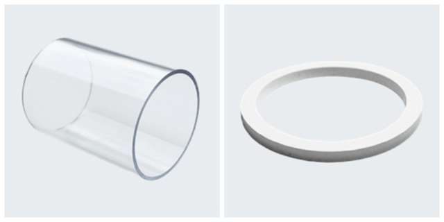 Collage med skueglas og pakning