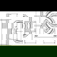 Union, plan tætning (teflon), muffe/muffe
