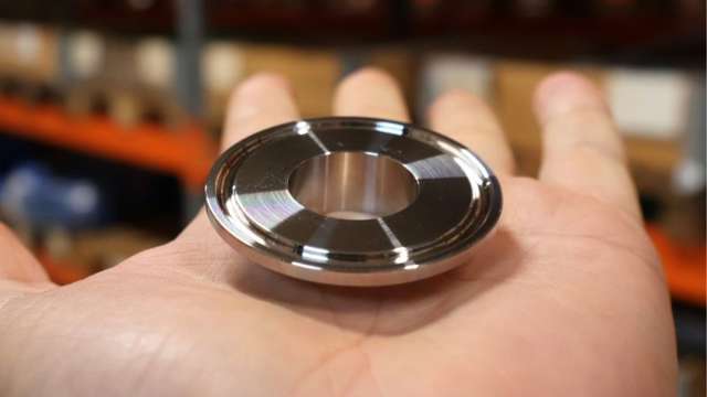 Håndholdt Tri-Clamp ASME-BPE stålkomponent
