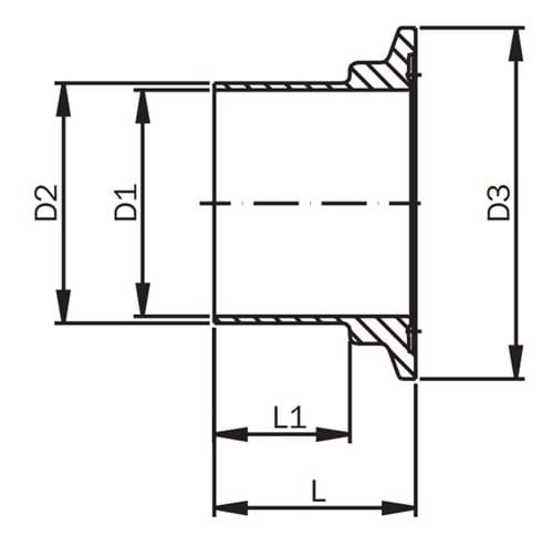 Clamp krave liner, DIN, 11864-3, serie C