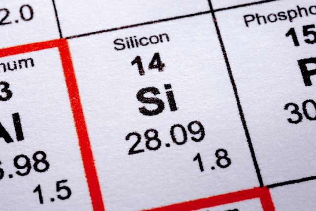 Silikone i den periodiske tabel