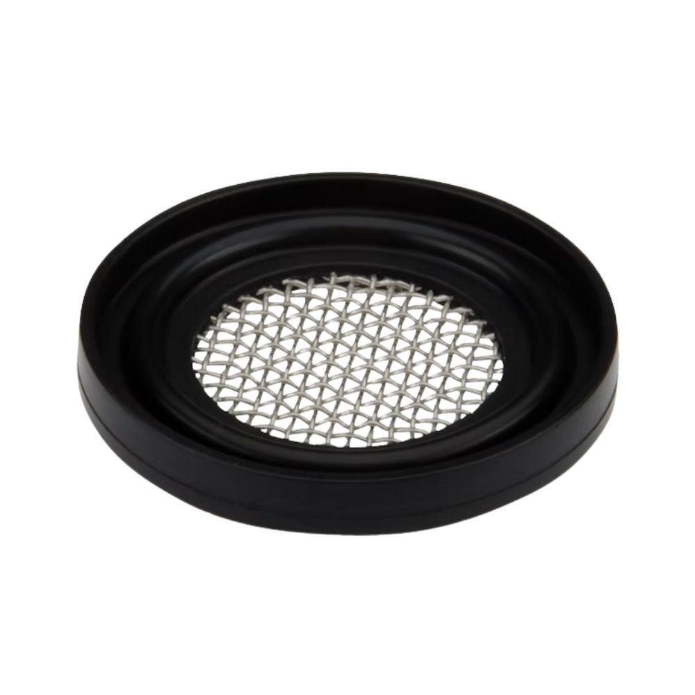 Filterpakning til Mini Clamp med rustfrit net i AISI 316L. Fås i EPDM, PTFE m.fl. FDA- og USP-godkendt. Til procesbeskyttelse. Bestil online i dag!