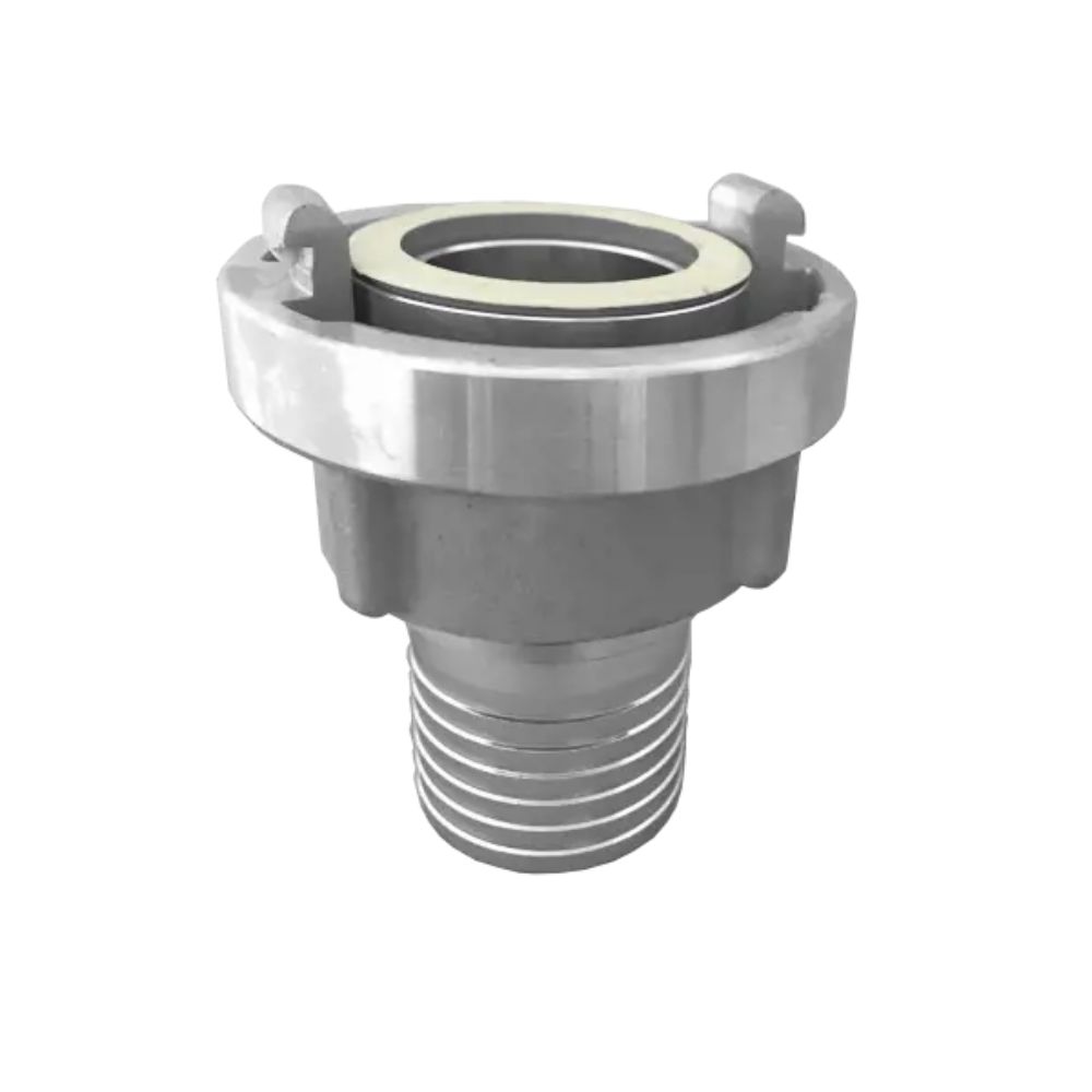 Robust og drejbar Storz-kobling m. slangestuds fremstillet i smedet aluminium. Anvendes til b.la. vandforsyning og pumpesystemer. Bestil Storz-koblinger her.