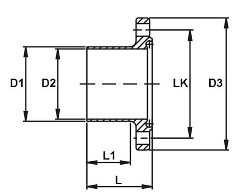 Flange nut, DIN, 11864-2, serie A